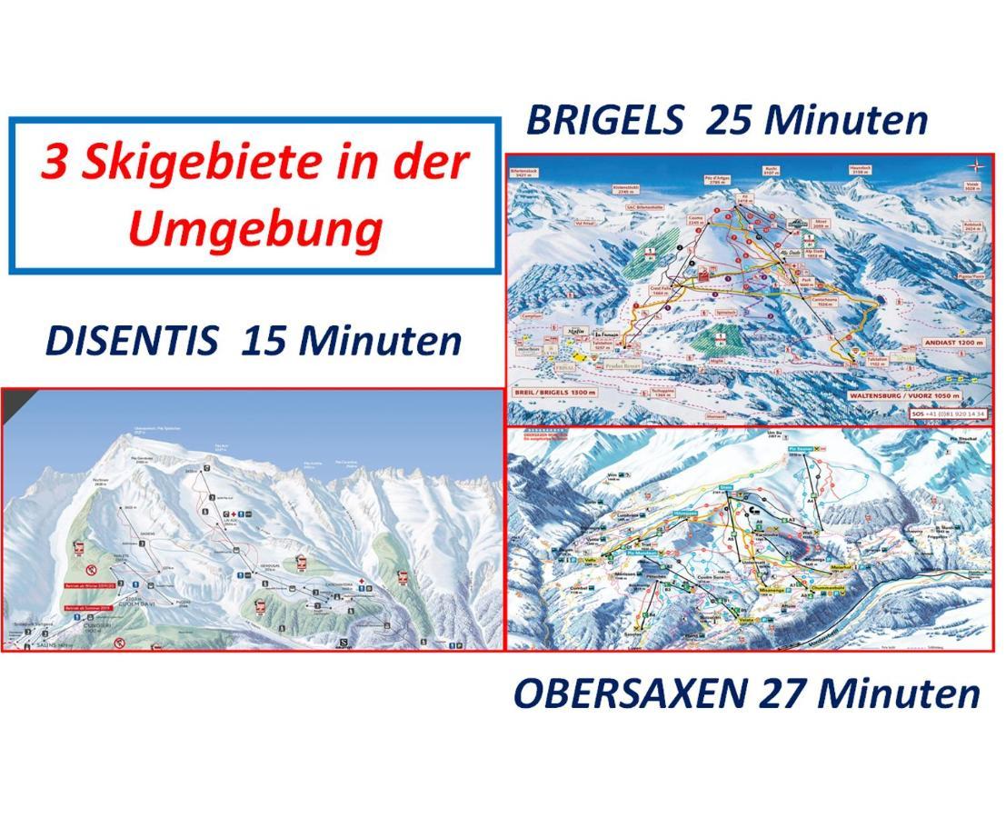 Casa Steilalva - Grosszuegiges Chalet Fuer Erholsamen Familienurlaub Surrein Buitenkant foto